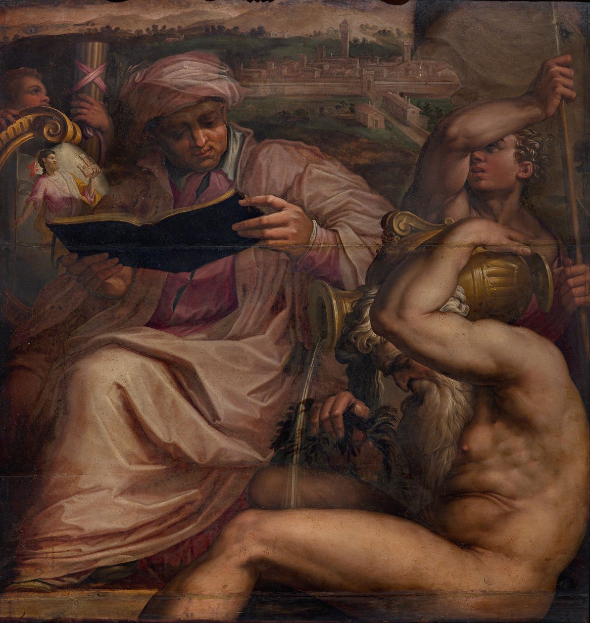Alegoria Mugello, 1563-1565 autorstwa Giorgio Vasari