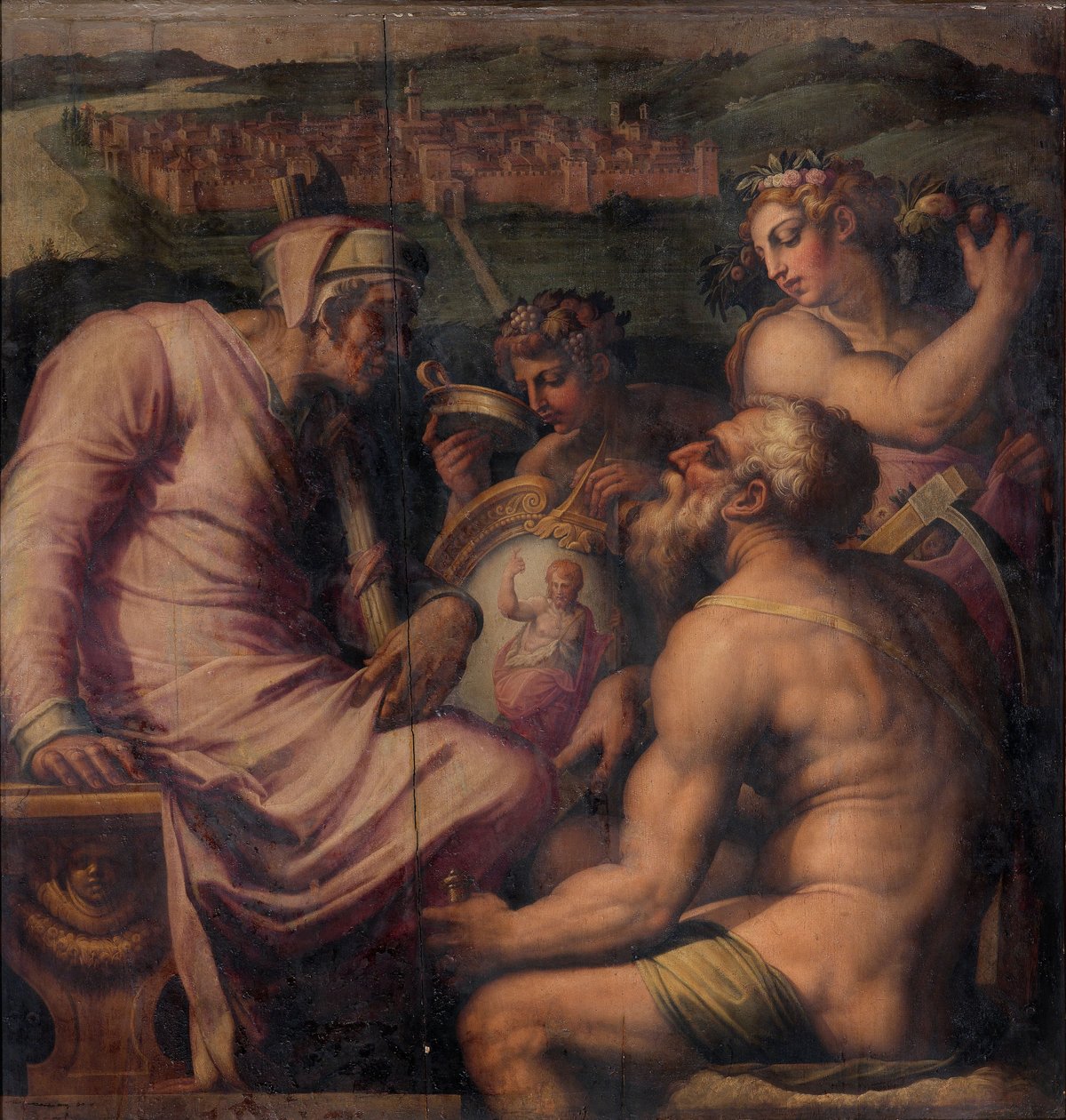 Alegoria San Giovanni Valdarno, 1563-1565 autorstwa Giorgio Vasari