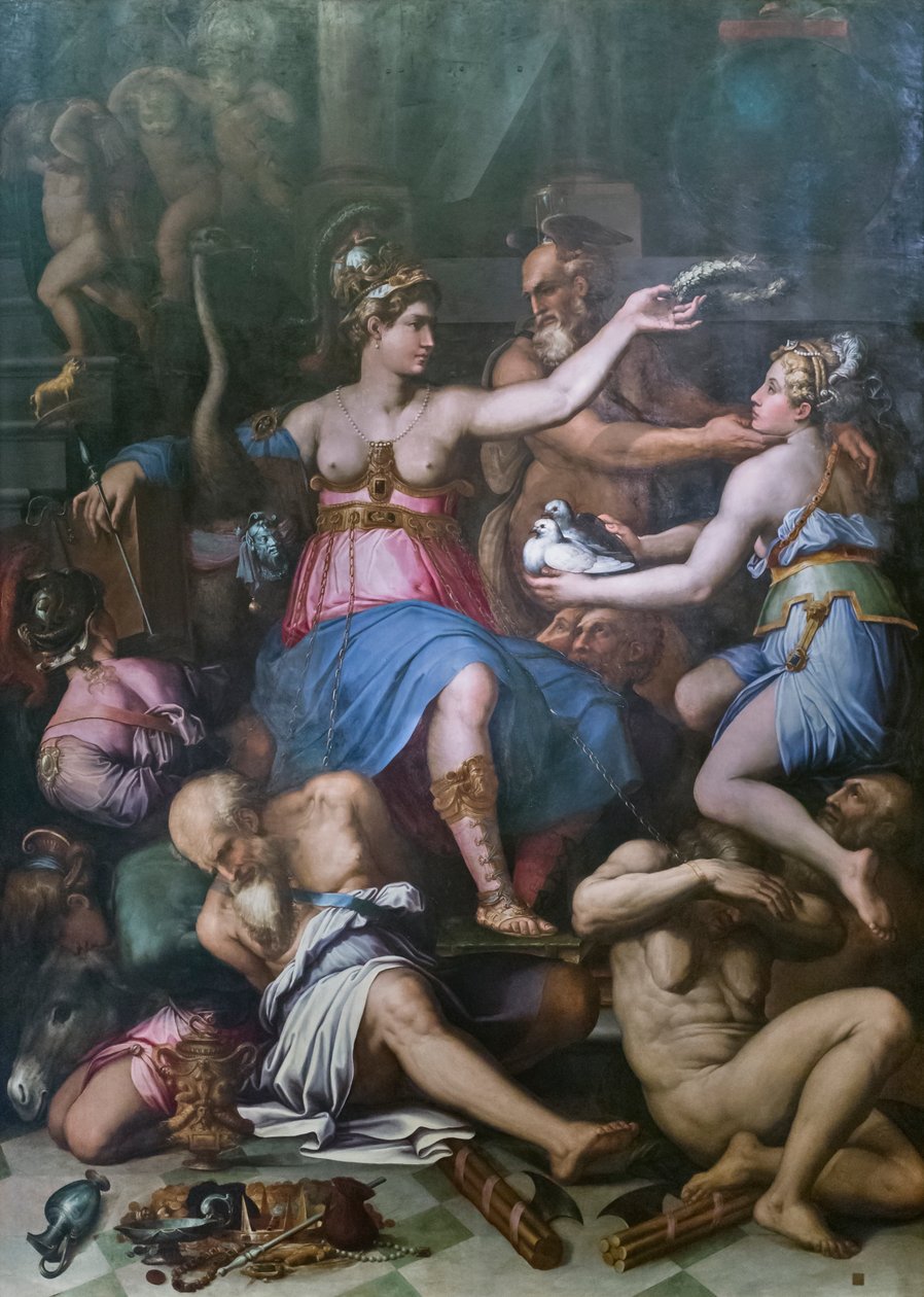 Аллегория Справедливости, Истины и Vicespolish autorstwa Giorgio Vasari