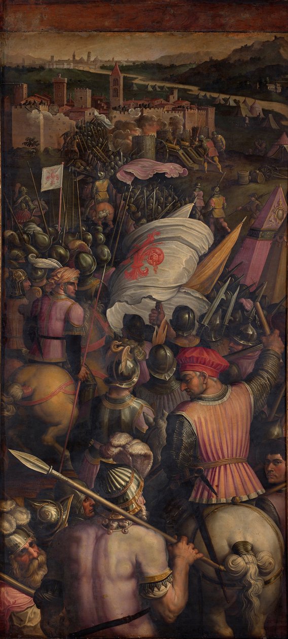 Zdobycie Casciny, 1563-1565 autorstwa Giorgio Vasari