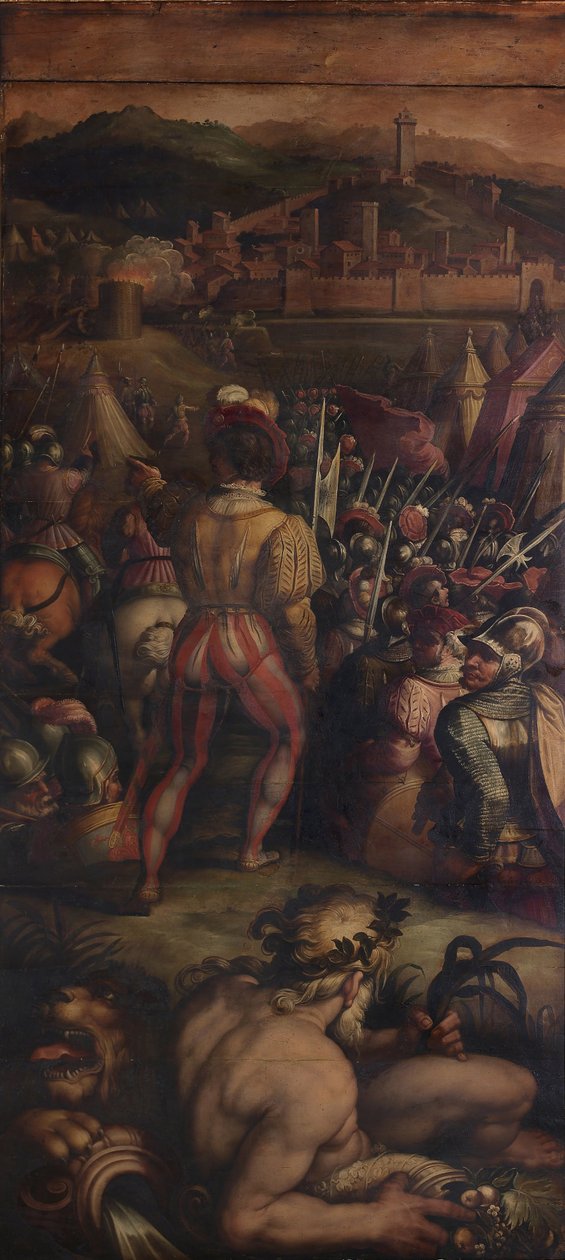 Schwytanie Vicopisano, 1563-1565 autorstwa Giorgio Vasari