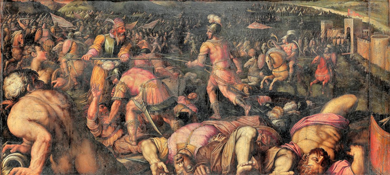 Pokonanie Radagaisusa pod Fiesole autorstwa Giorgio Vasari