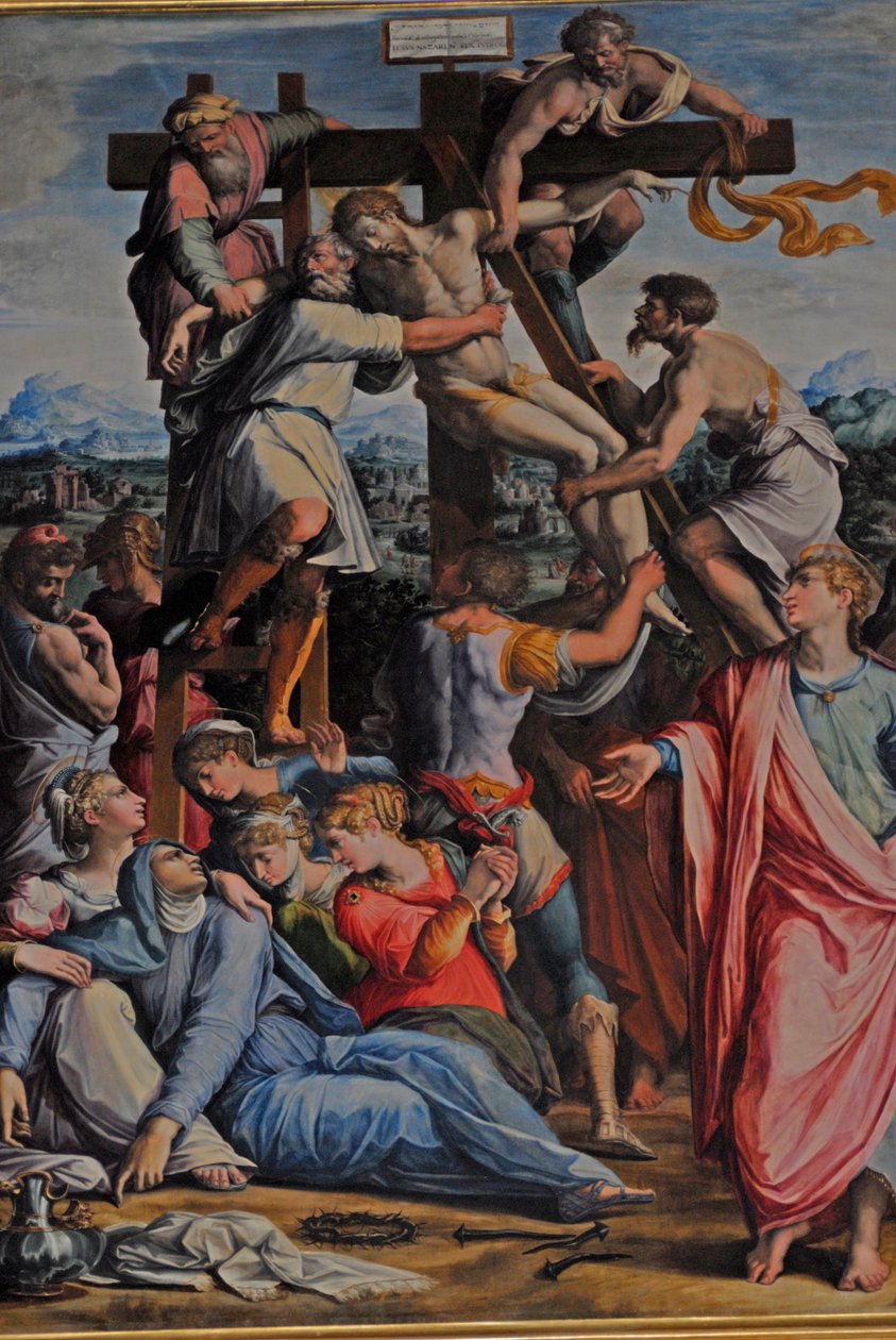 Jezus zdjęty z krzyża autorstwa Giorgio Vasari