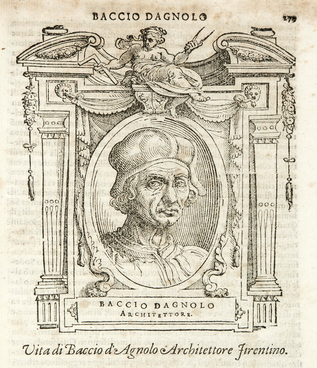 Mediolan, Biblioteca Braidense, Vite de piv excellent, Giorgio Vasari 1568, 38 Giuliano di Baccio d