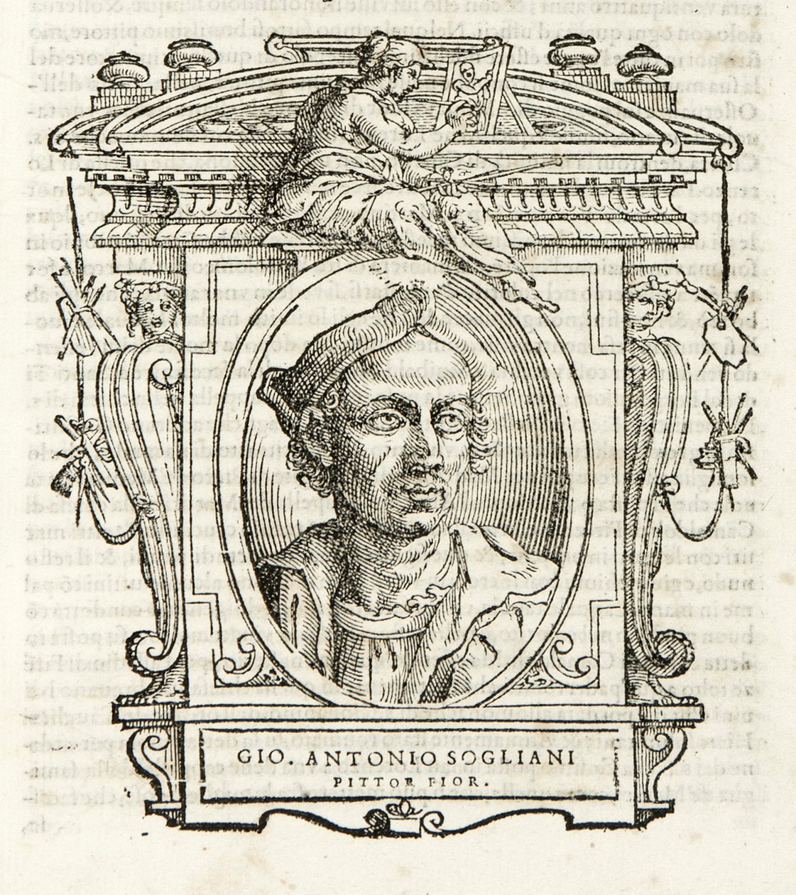 Mediolan, Biblioteca Braidense, Vite de piv excellent, Giorgio Vasari 1568, Giovanni Antonio Sogliani autorstwa Giorgio Vasari