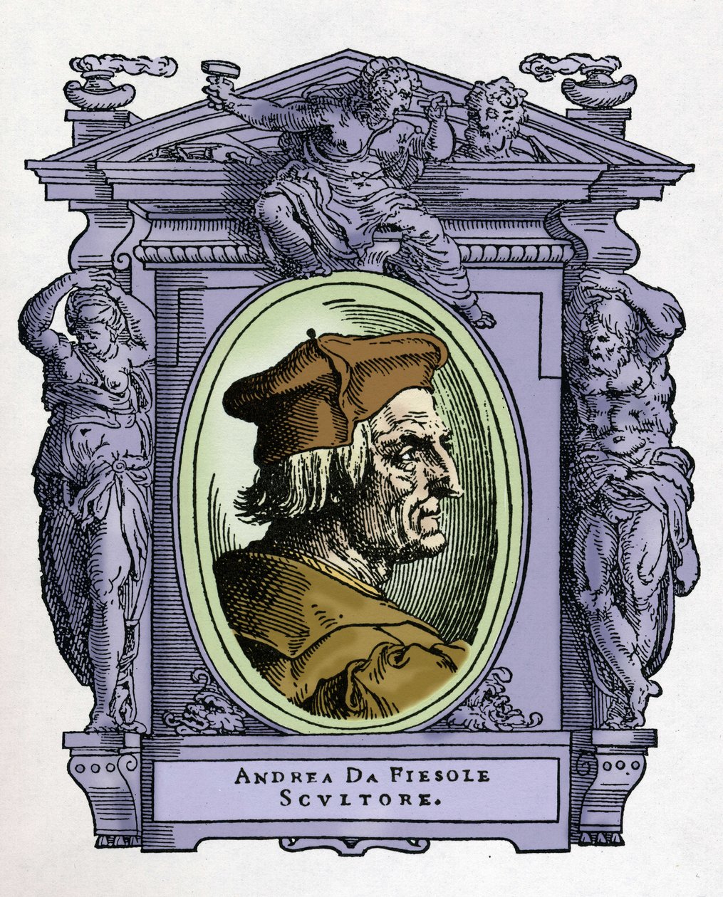 Portret ANDREI DA FIESOLE (Andrea Ferrucci autorstwa Giorgio Vasari