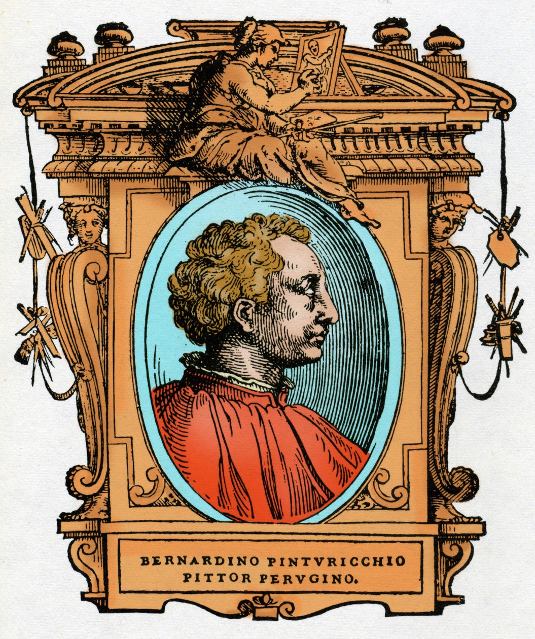 Portret Pinturicchio (Bernardino di Betto Bardi autorstwa Giorgio Vasari