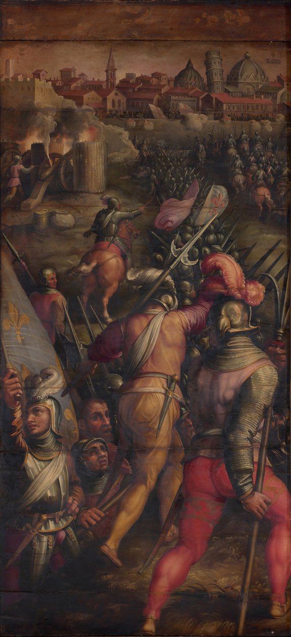 Bitwa pod Barbagianni pod Pizą, 1563-1565 autorstwa Giorgio Vasari