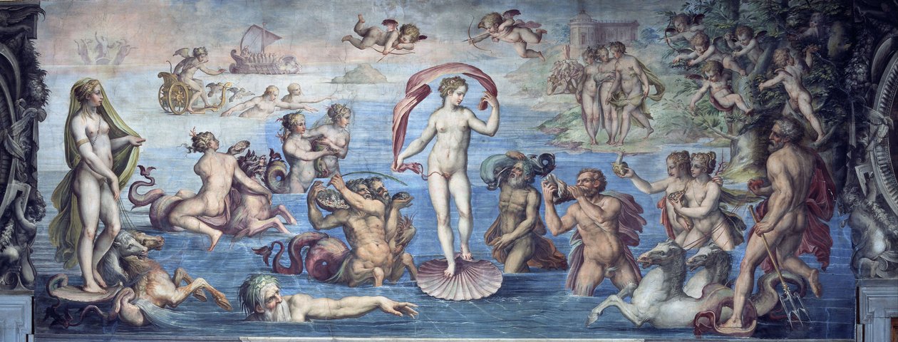 Narodziny Wenus, 1556-1557 autorstwa Giorgio Vasari