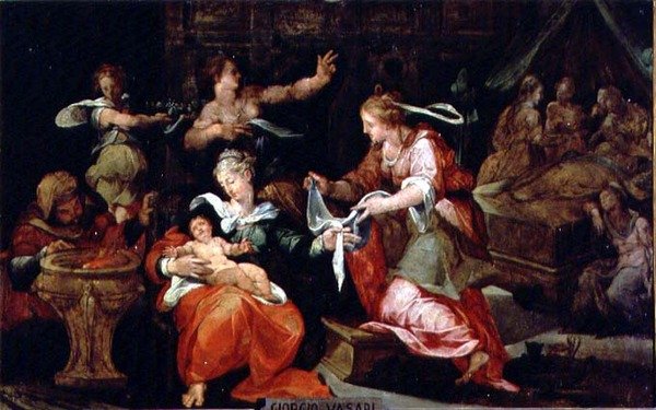 Narodziny Dziewicy autorstwa Giorgio Vasari
