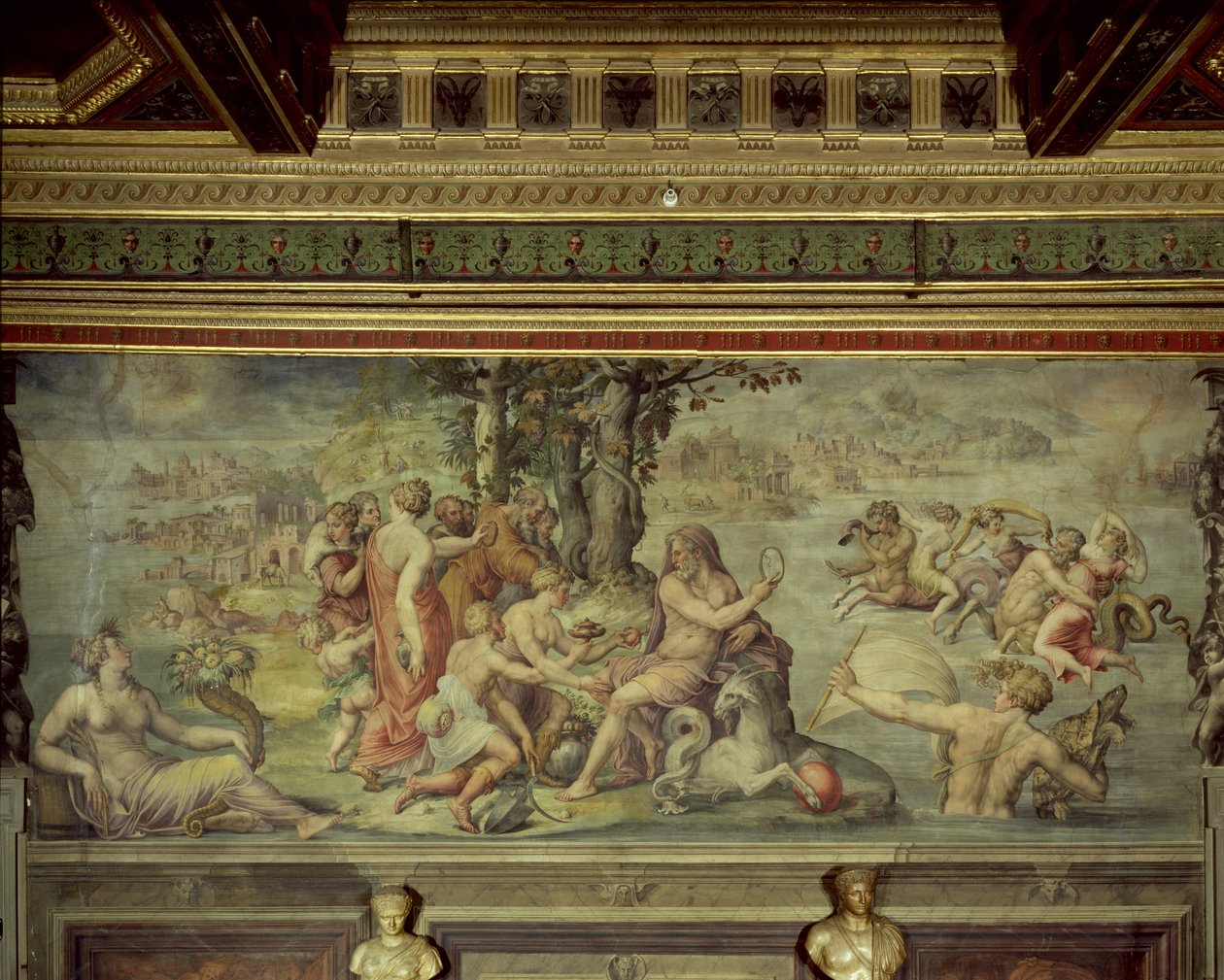 Wczesne owoce ziemi ofiarowane Saturnowi, 1555 autorstwa Giorgio Vasari