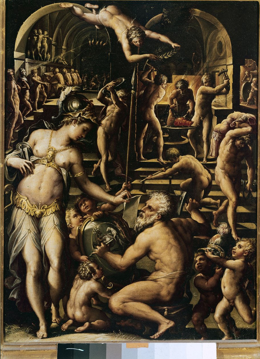 Kuźnia Vulcano autorstwa Giorgio Vasari