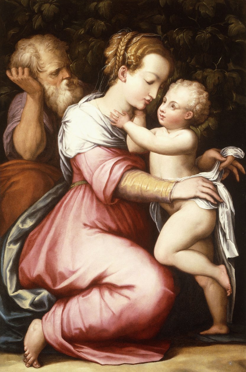 Święta Rodzina, XVI wiek autorstwa Giorgio Vasari