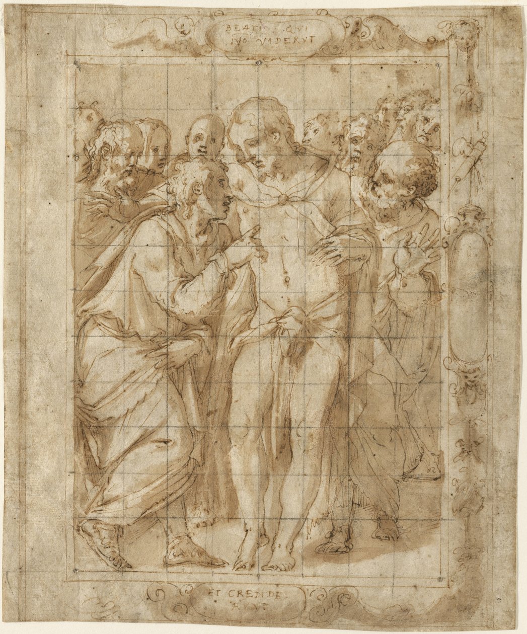 Niedowierzanie św. Tomasza, ok. 1556-57 autorstwa Giorgio Vasari