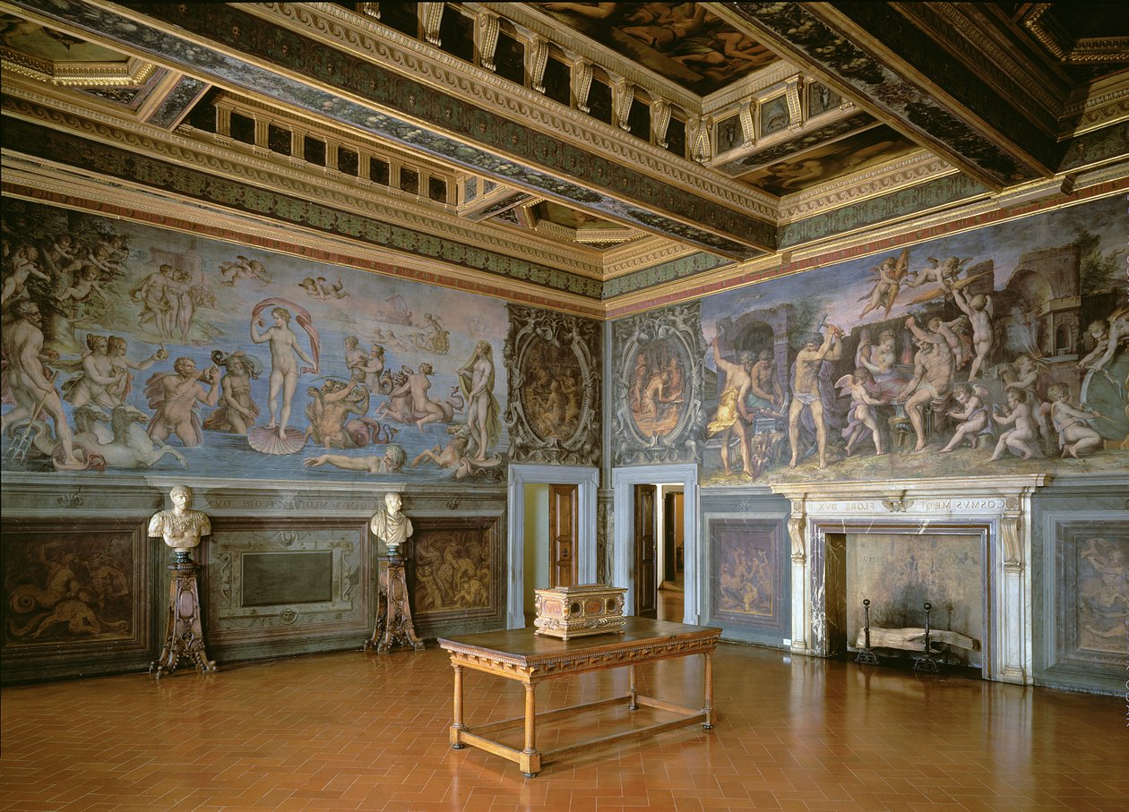 Sala Żywiołów, 1555 autorstwa Giorgio Vasari
