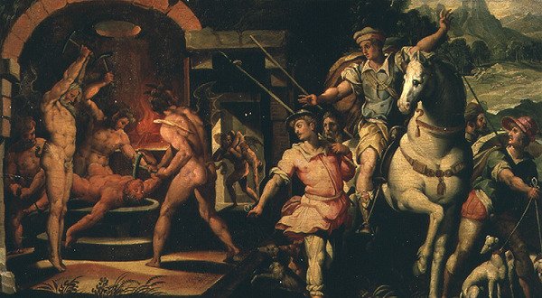 Wizja hrabiego Hugo (olej na płótnie) autorstwa Giorgio Vasari