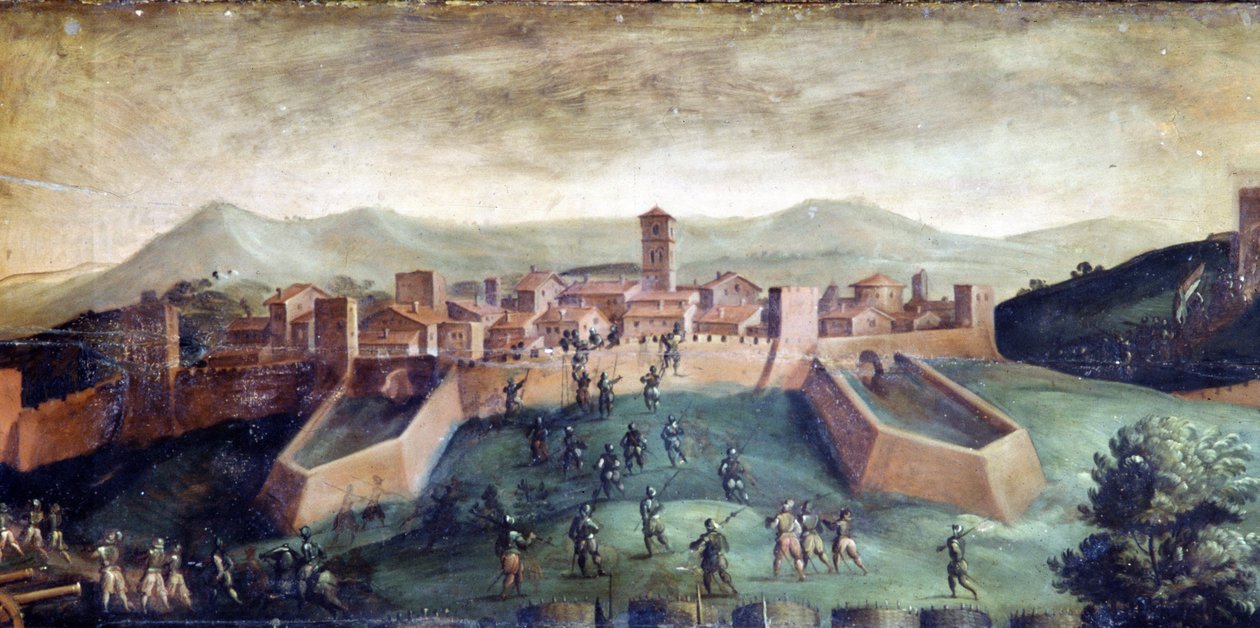 Zdobycie Casole we Włoszech autorstwa Giorgio Vasari