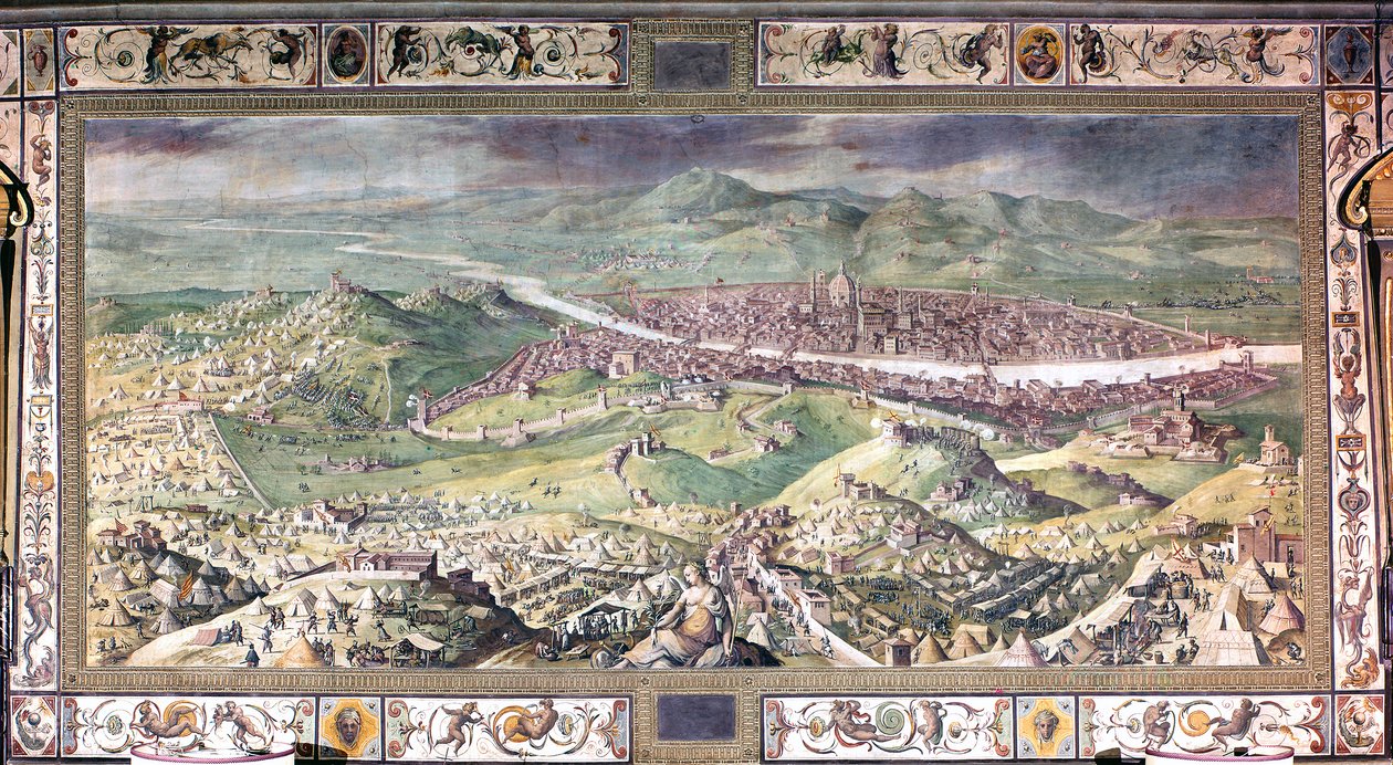 Oblężenie Florencji w 1530 r autorstwa Giorgio Vasari
