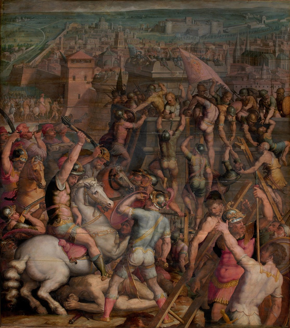 Zdobycie Mediolanu, 1555-1562 autorstwa Giorgio Vasari