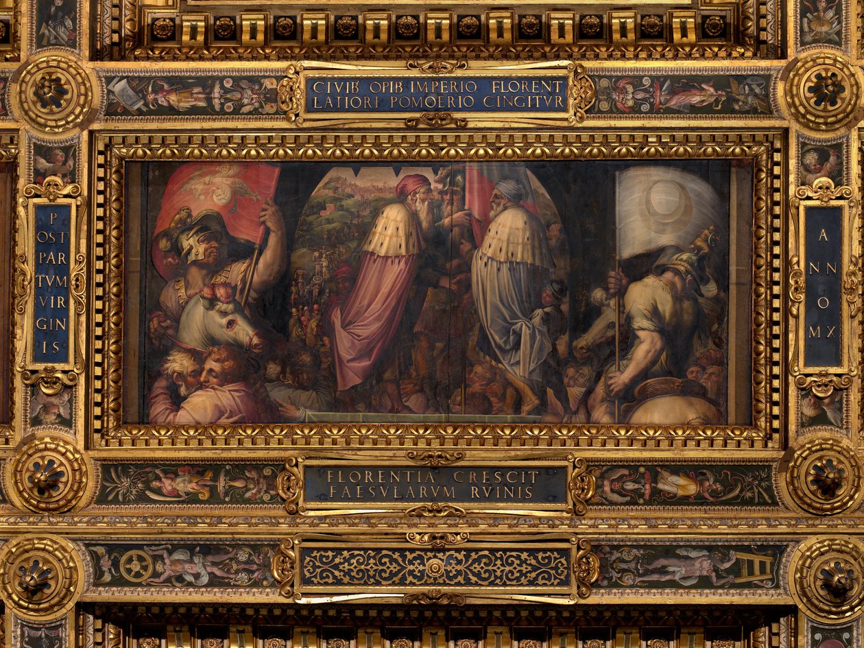 Unia Florencji i Fiesole autorstwa Giorgio Vasari