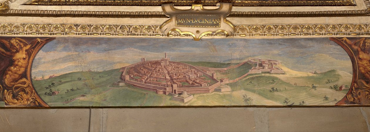 Widok Lucignano, 1557-1558 autorstwa Giorgio Vasari