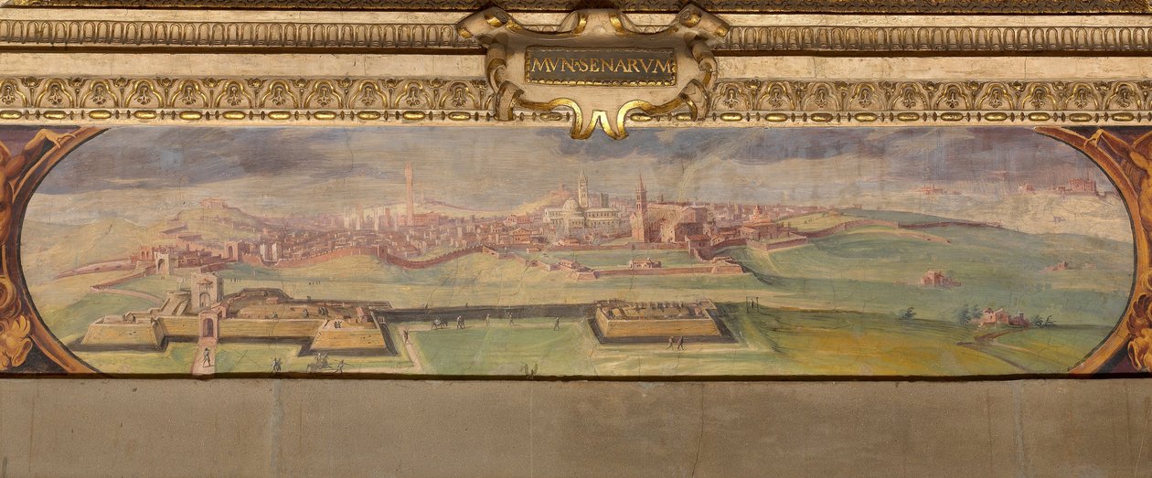 Widok Sieny, 1557-1558 autorstwa Giorgio Vasari