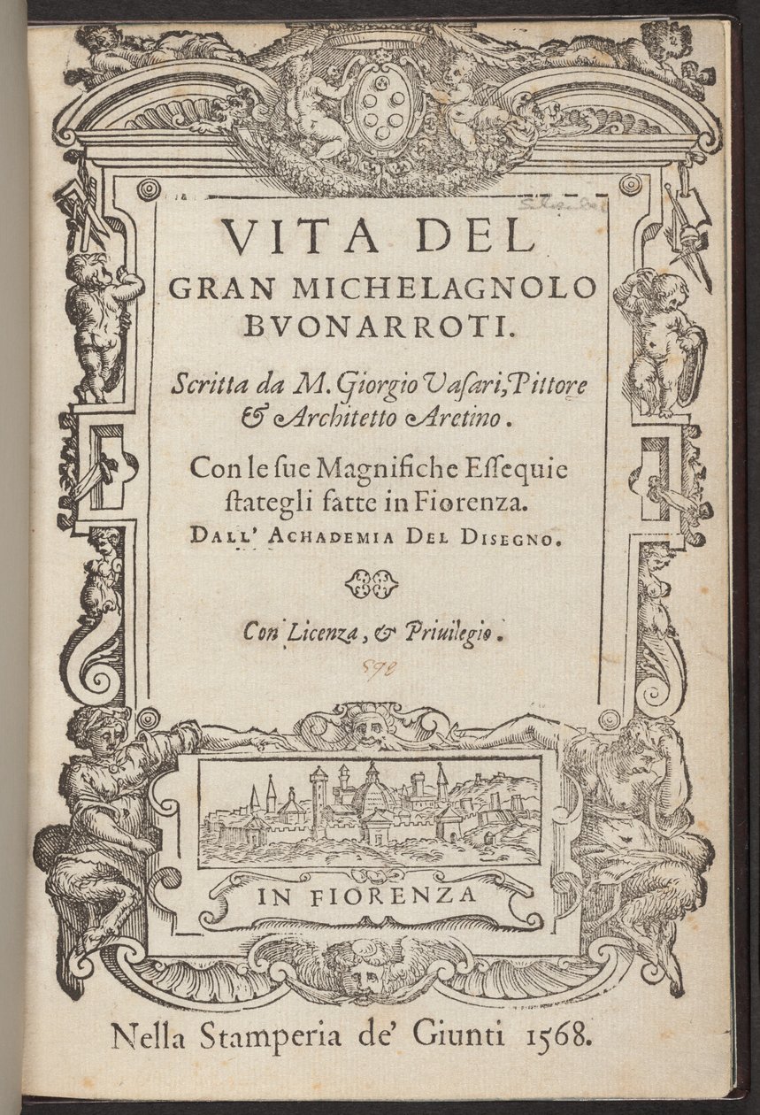 Życie wielkiego Michelagnolo Buonarroti autorstwa Giorgio Vasari