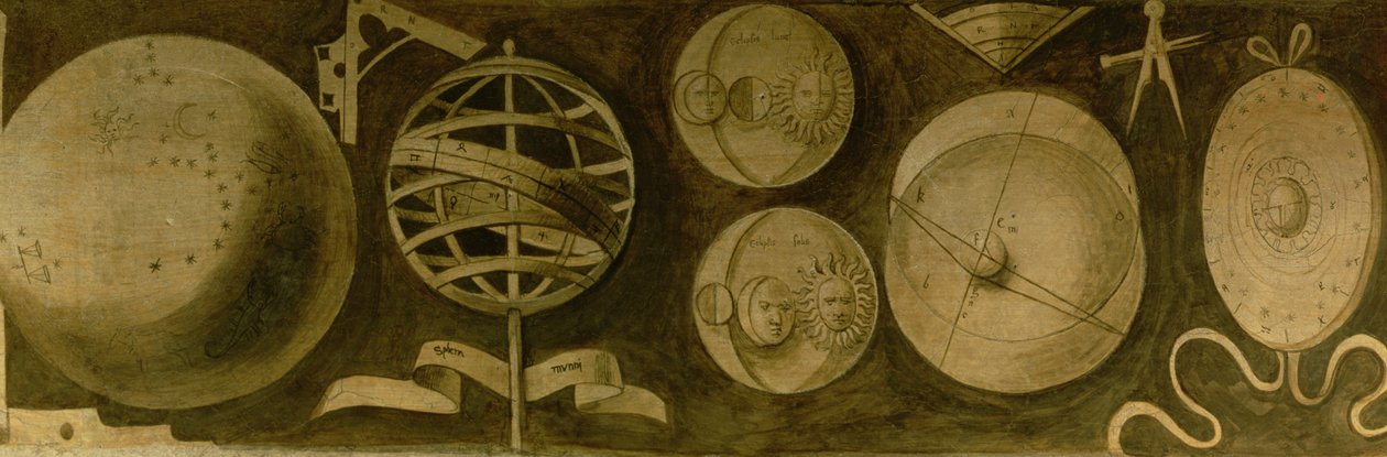 Astrologia: różne instrumenty i diagramy autorstwa Giorgione da Castelfranco