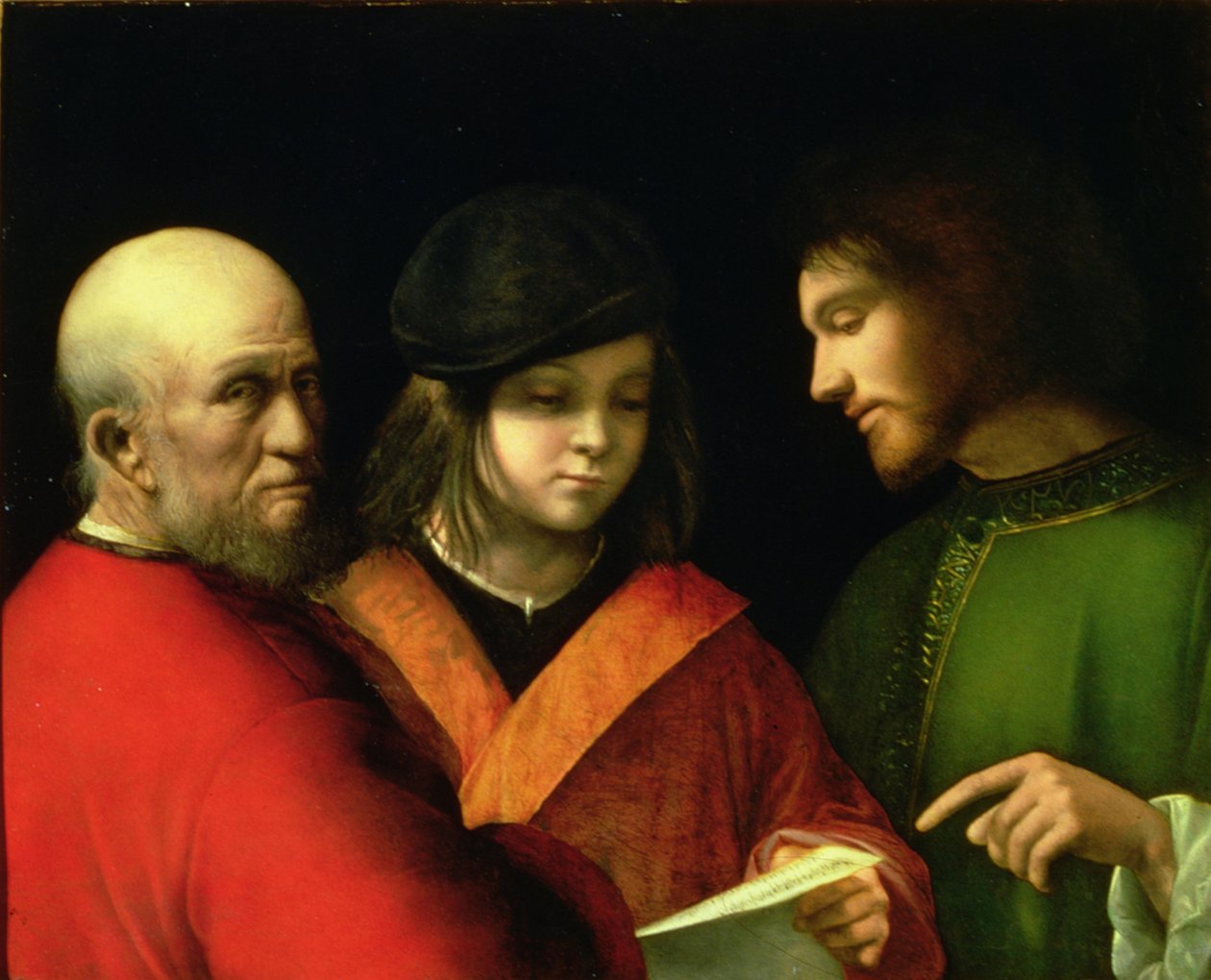 Trzy wieki człowieka, c.1500-01 (panel) autorstwa Giorgione da Castelfranco