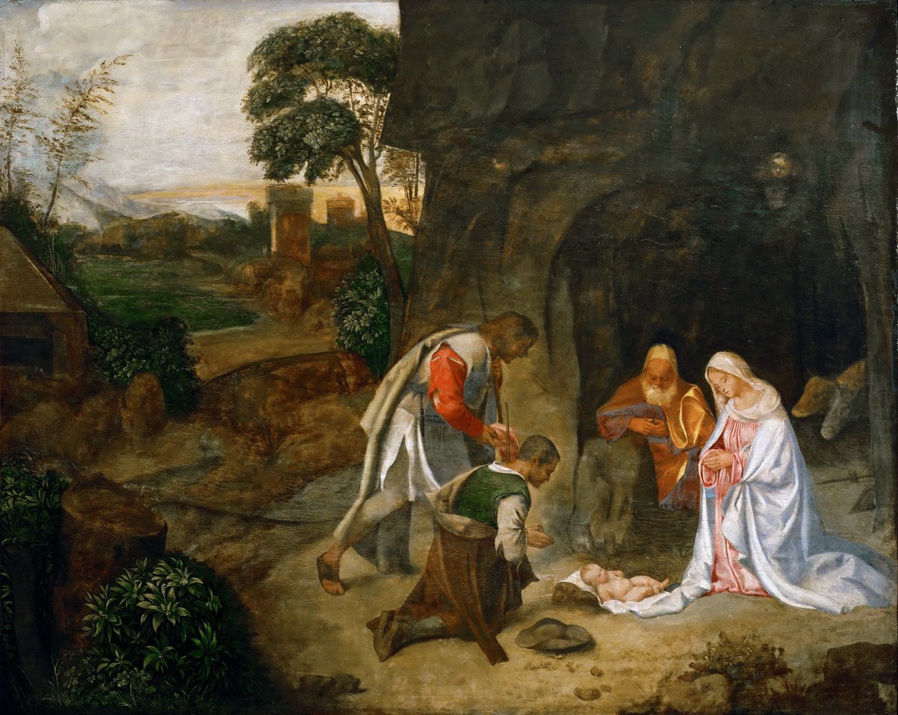 Adoracja pasterzy autorstwa Giorgione da Castelfranco