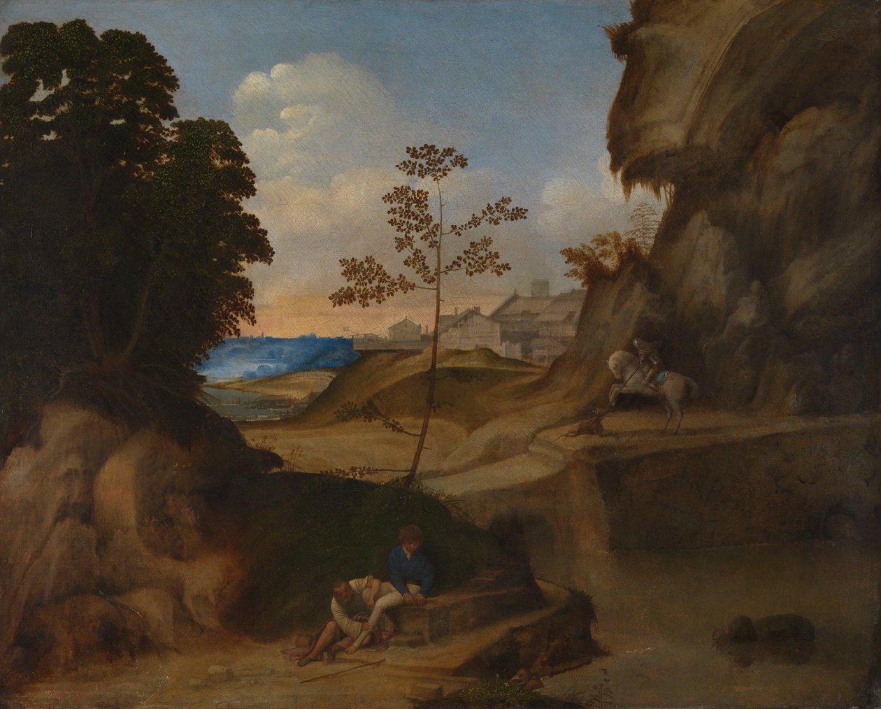 Włoski: Il Tramonto (Zachód słońca) autorstwa Giorgione