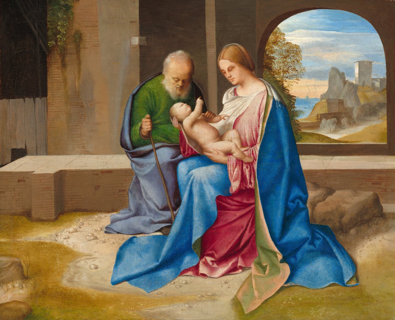 Włoski: Sacra Famiglia Święta Rodzina autorstwa Giorgione