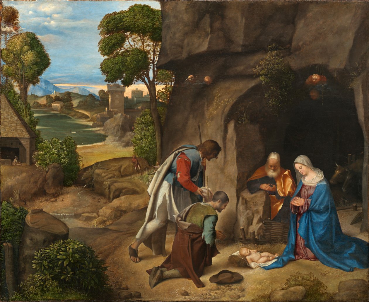 Adoracja pasterzy autorstwa Giorgione