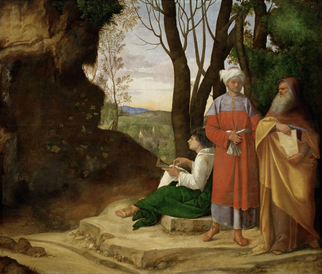 Trzech filozofów autorstwa Giorgione