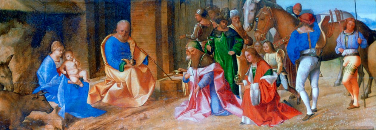 Adoracja Trzech Króli, 1506-1507 autorstwa Giorgione da Castelfranco