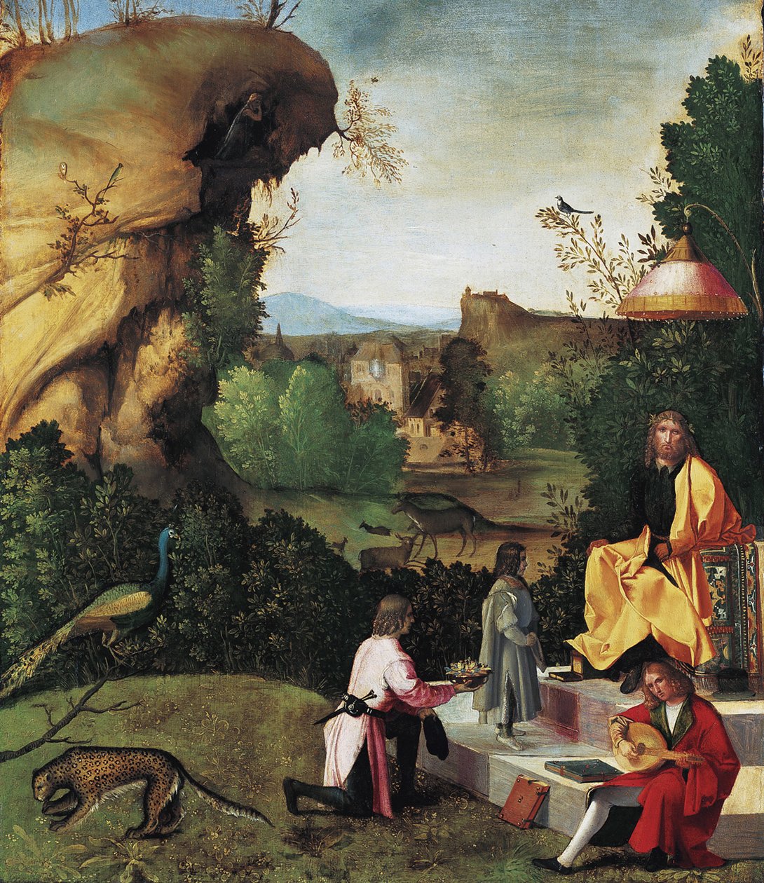 Saturn na wygnaniu, koniec XV wieku autorstwa Giorgione da Castelfranco