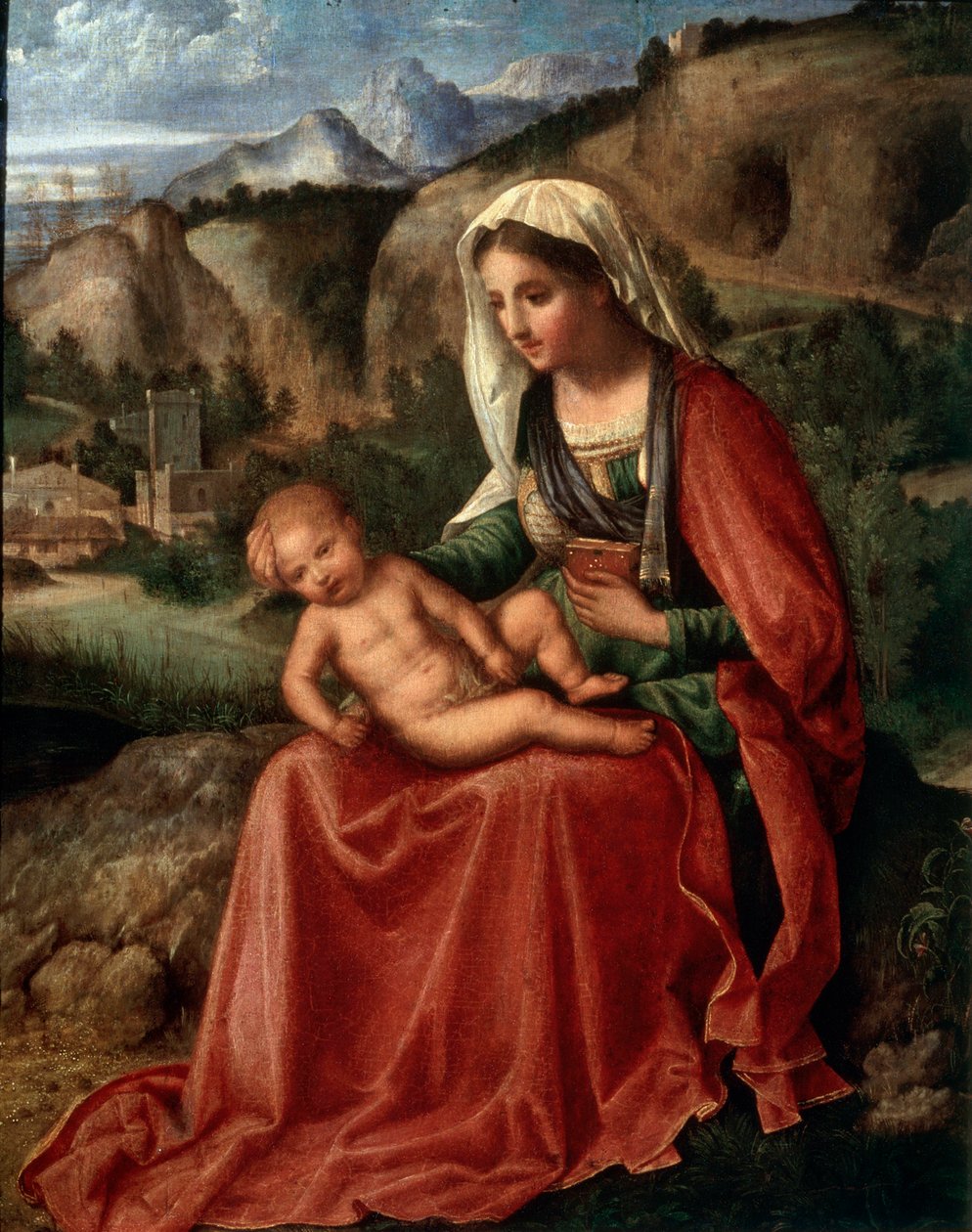 Dziewica z Dzieciątkiem w krajobrazie, ok. 1503 autorstwa Giorgione da Castelfranco