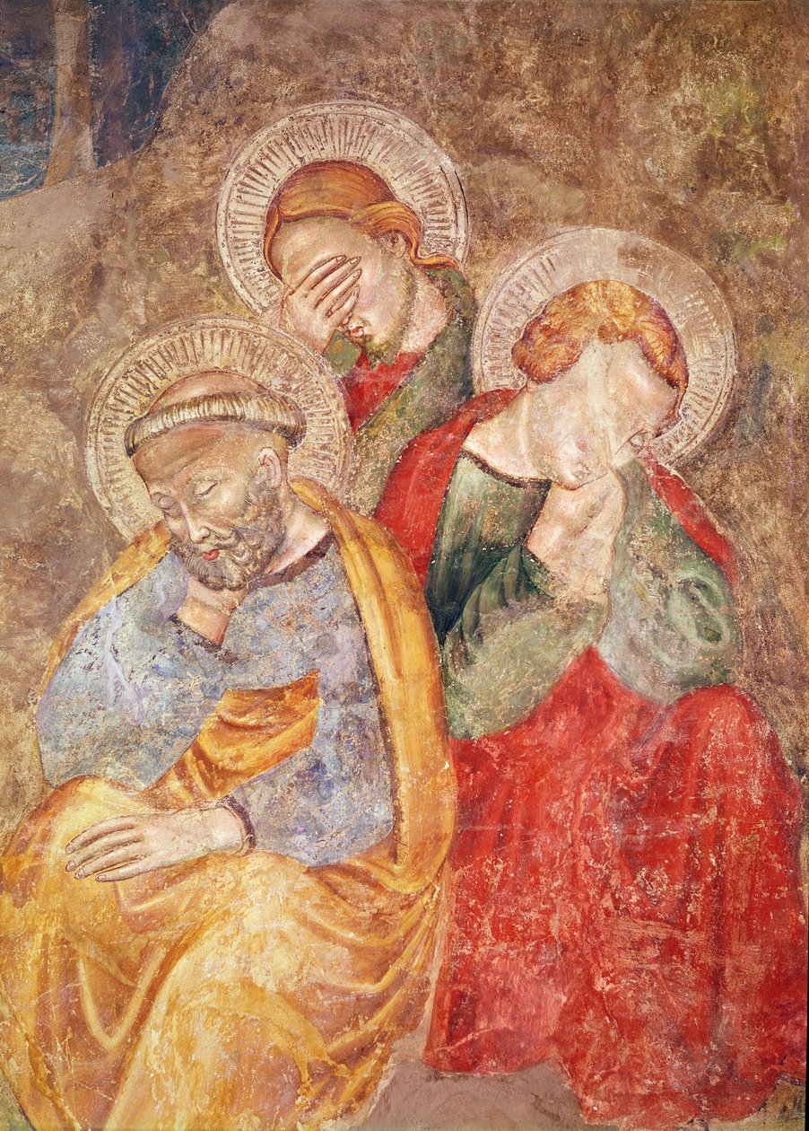 Apostołowie na Górze Oliwnej autorstwa Giotto di Bondone