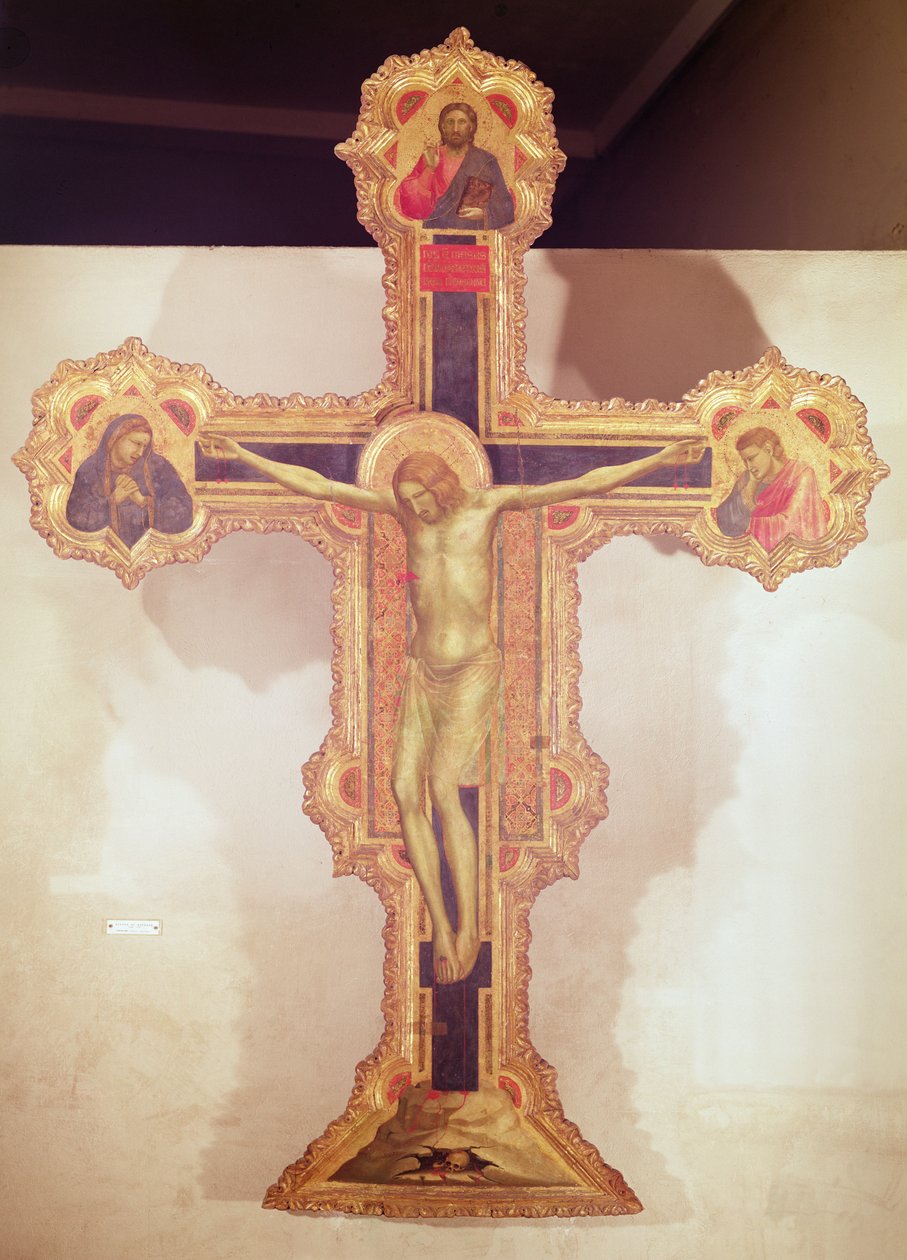 Krucyfiks (tempera na panelu) autorstwa Giotto di Bondone