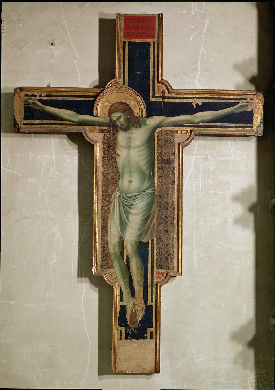 Krucyfiks z kaplicy Izoldy degli Atti, ok. 1312 (panel) autorstwa Giotto di Bondone