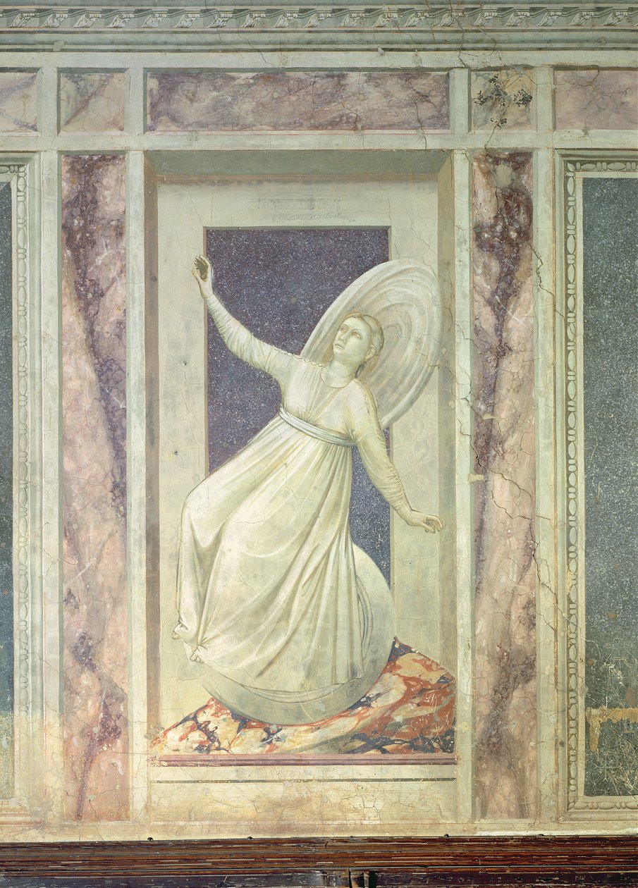 Niestałość, ok.1305 autorstwa Giotto di Bondone