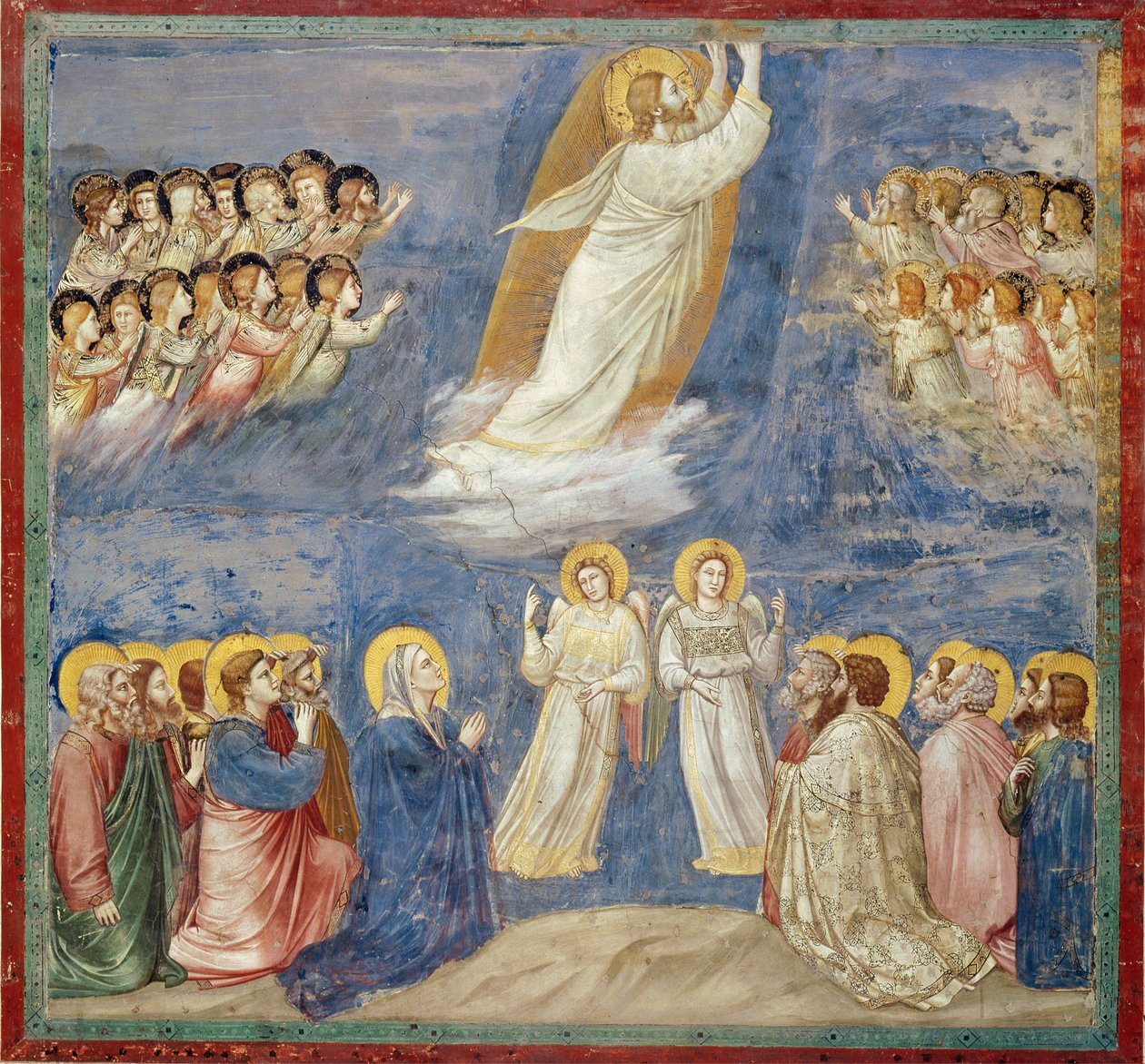 Wniebowstąpienie, ok.1305 autorstwa Giotto di Bondone