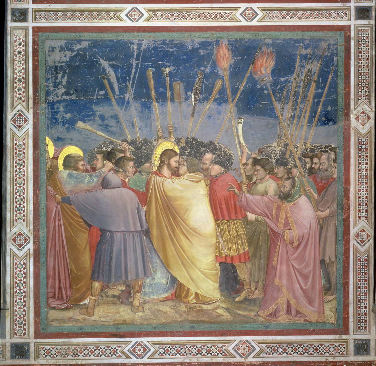 Zdrada Chrystusa, ok.1305 autorstwa Giotto di Bondone