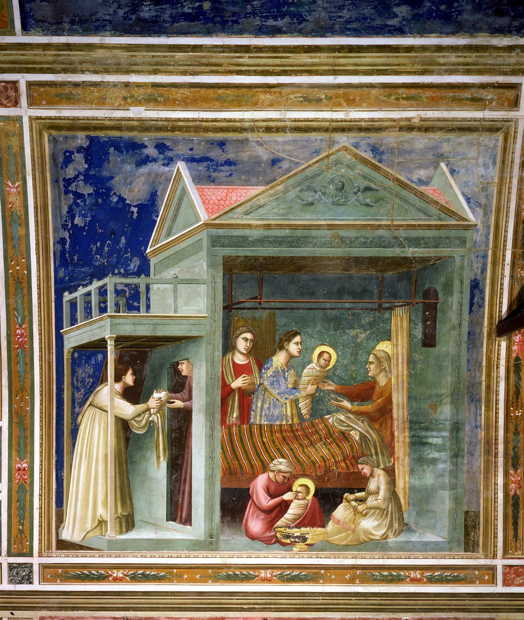 Narodziny Dziewicy, ok.1305 autorstwa Giotto di Bondone
