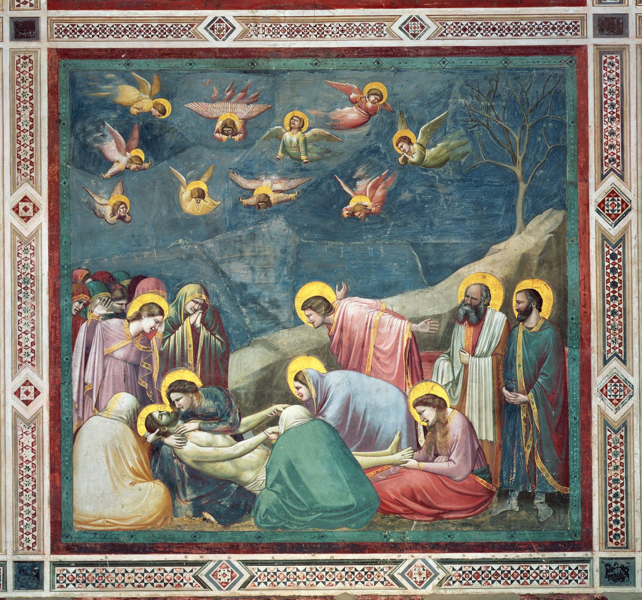 Opłakiwanie Chrystusa, ok.1305 autorstwa Giotto di Bondone