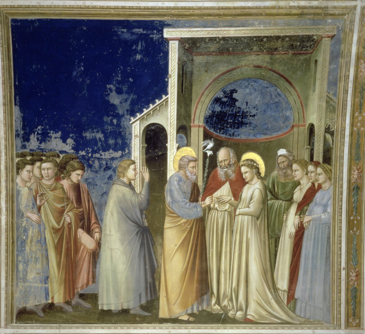 Zaślubiny Dziewicy, ok. 1305 r. autorstwa Giotto di Bondone