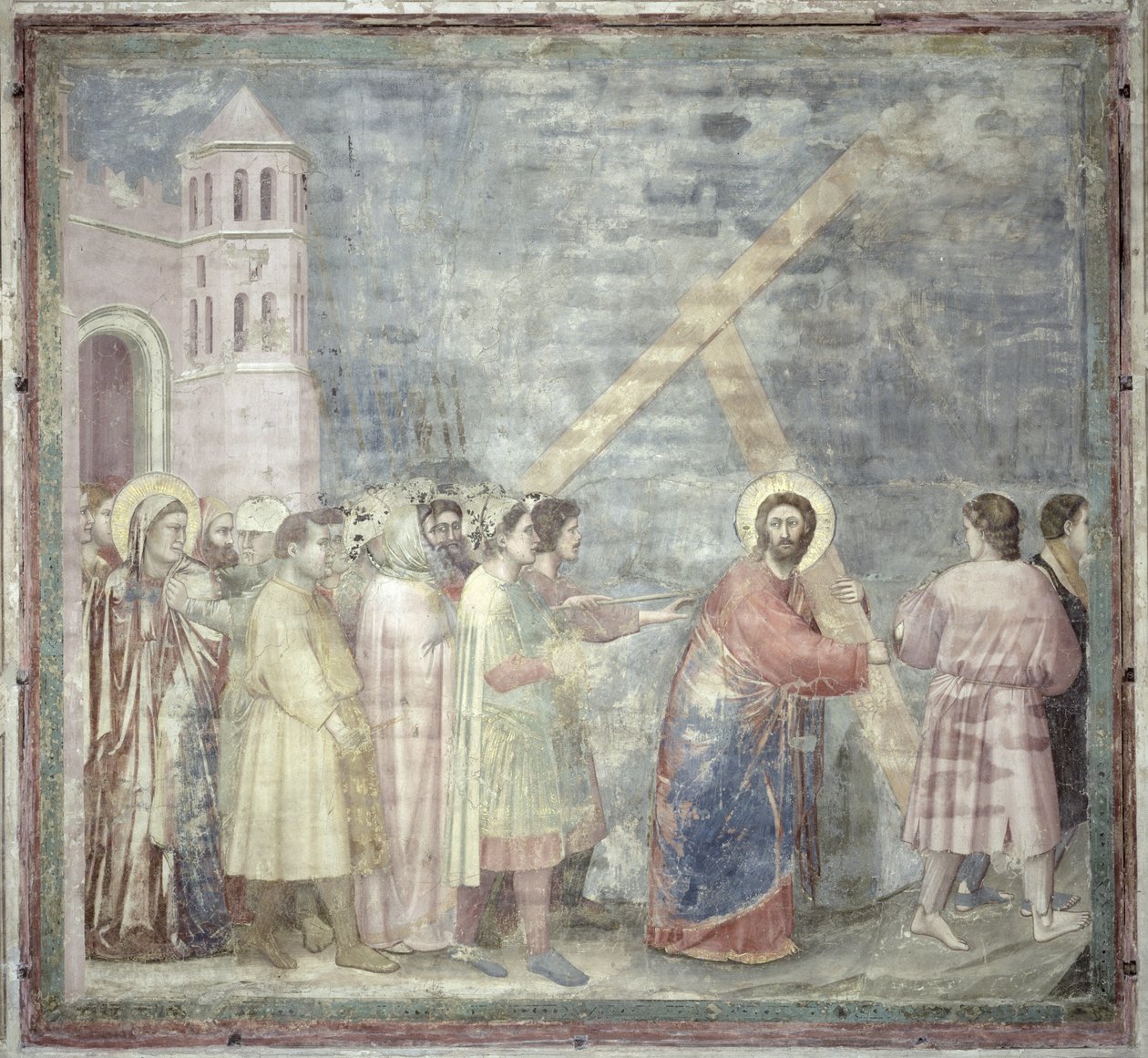 Droga na Kalwarię, ok.1305 autorstwa Giotto di Bondone