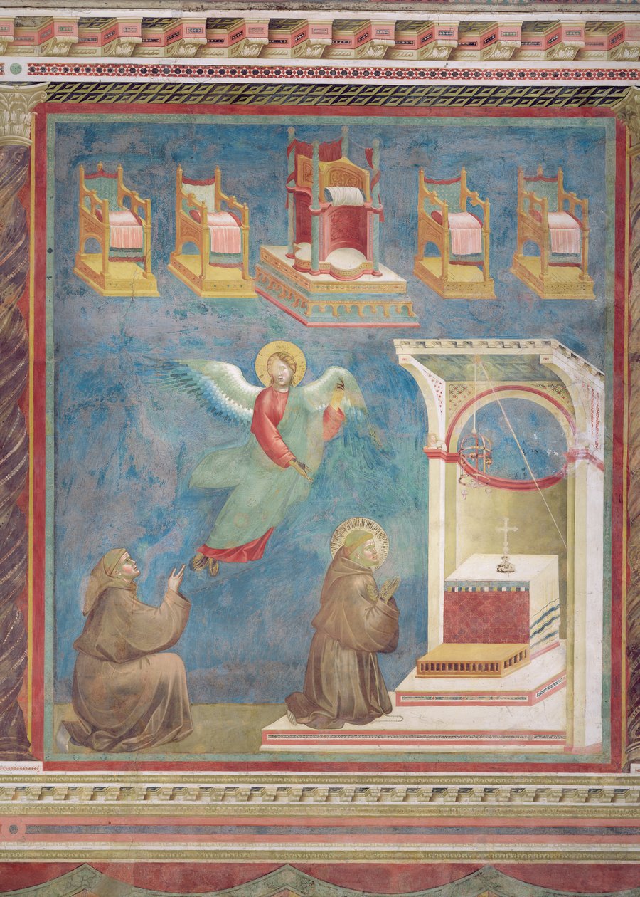 Wizja tronów, 1297-99 (fresk) autorstwa Giotto di Bondone