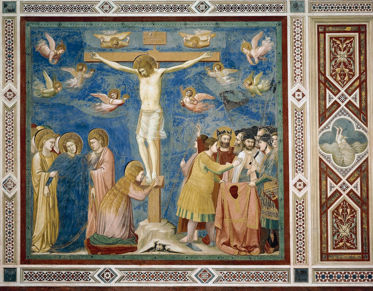 Ukrzyżowanie, fragment życia i męki Chrystusa, Giotto autorstwa Giotto (c.1266 1337)