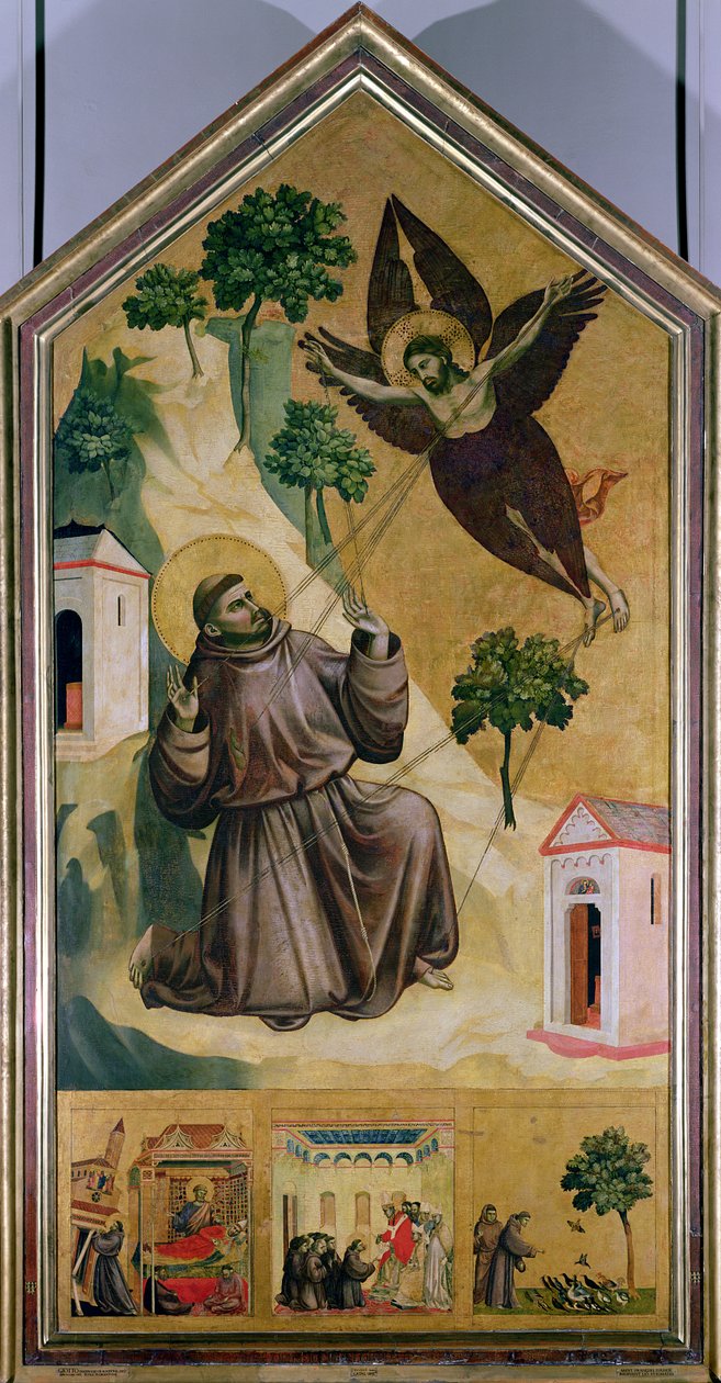Stygmaty św. Franciszka, ok. 1295-1300 (tempera na panelu) autorstwa Giotto (c.1266 1337)
